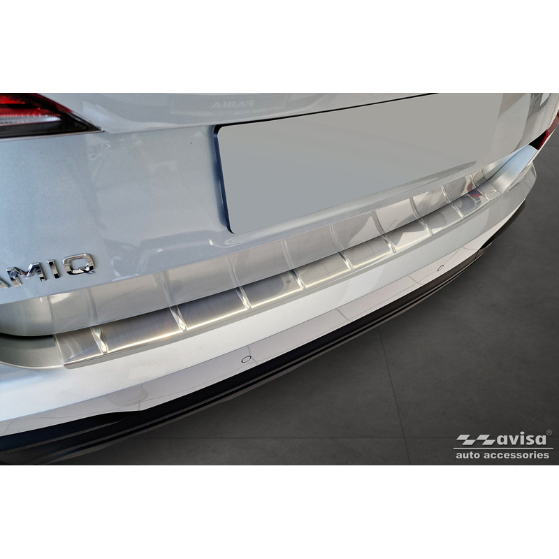 Stainless Steel Rear bumper protector  Skoda Kamiq Facelift 2024- 'Ribs'