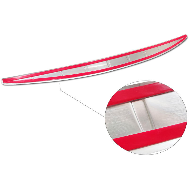 Chrome Stainless Steel Rear bumper protector  Mercedes S-Class (W223) 2020- 'Ribs'