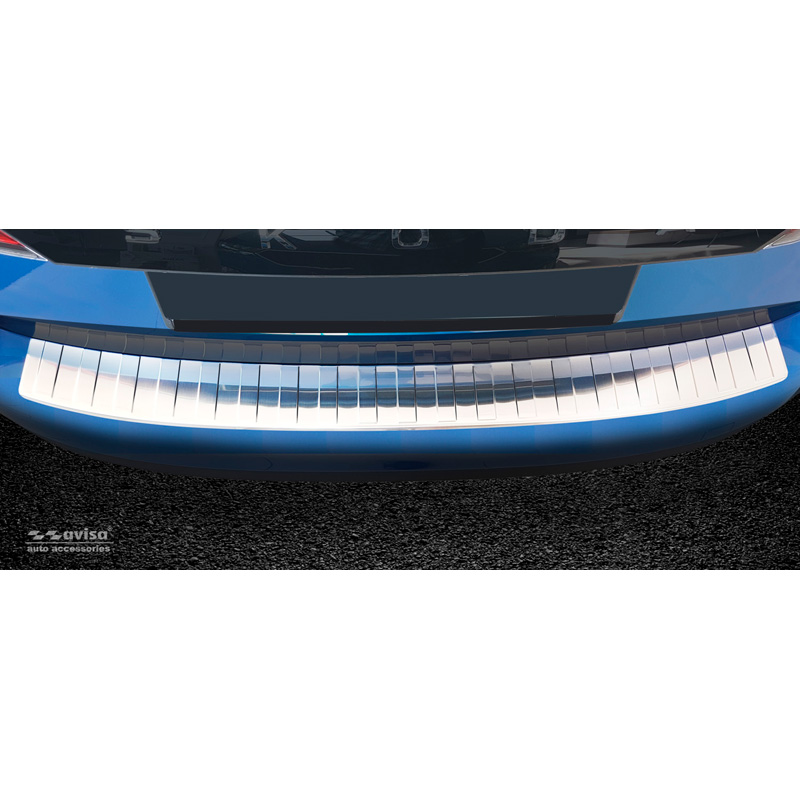 Stainless Steel Rear bumper protector  Skoda Kamiq 2019- 'Ribs'