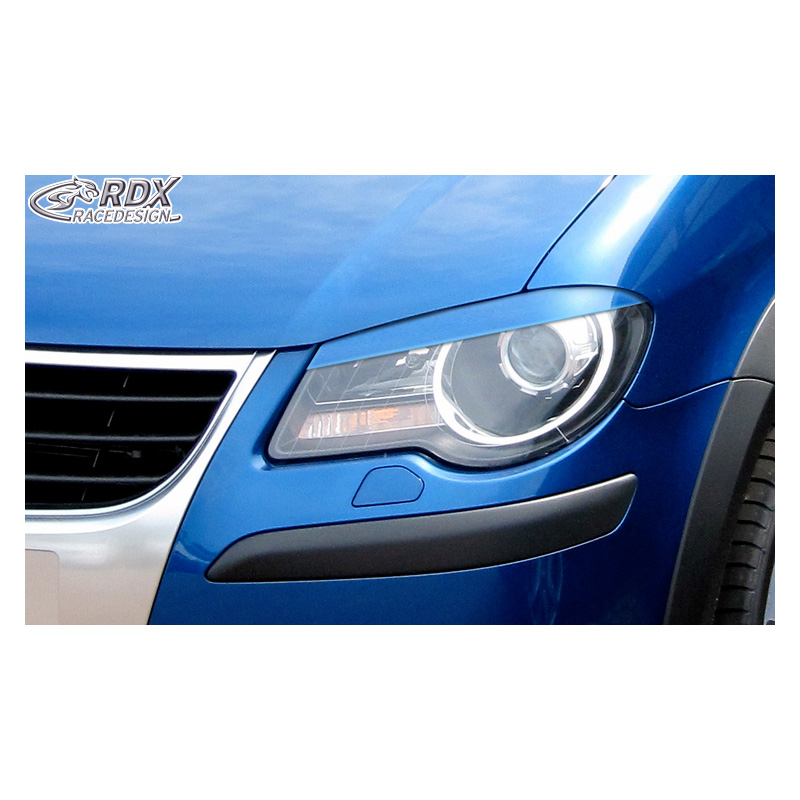 Koplampspoilers  Volkswagen Touran 1T Facelift 2006-2011 (ABS)