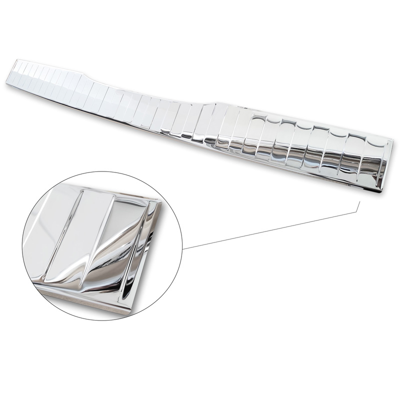 Chroom RVS Achterbumperprotector  Mercedes Vito / V-Klasse 2014-2019 & Facelift 2019- 'Ribs' 'XL'