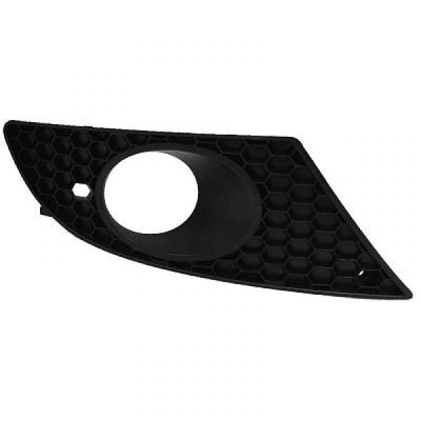 Bumper Grill links LEON 05-09 ZWART