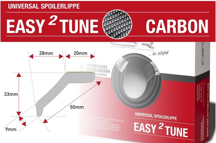 Onder / Spoiler Lip Easy 2 Tune Carbon Universeel