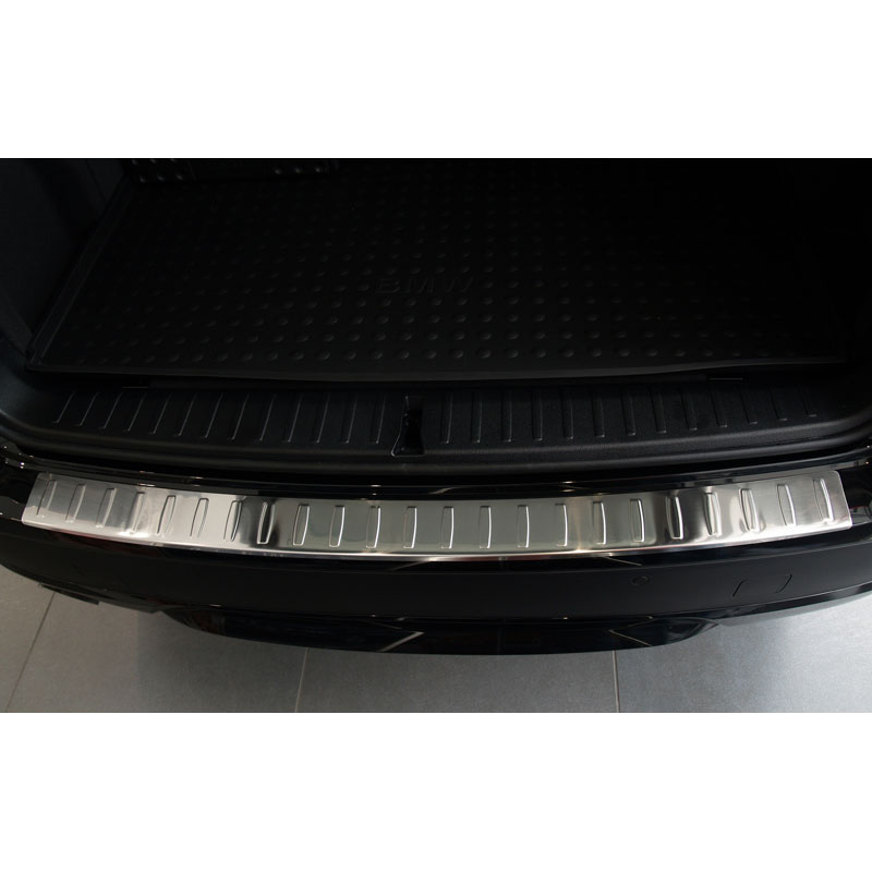 Stainless Steel Rear bumper protector  BMW X3 2010-2014 incl. M-Sport 'Ribs'