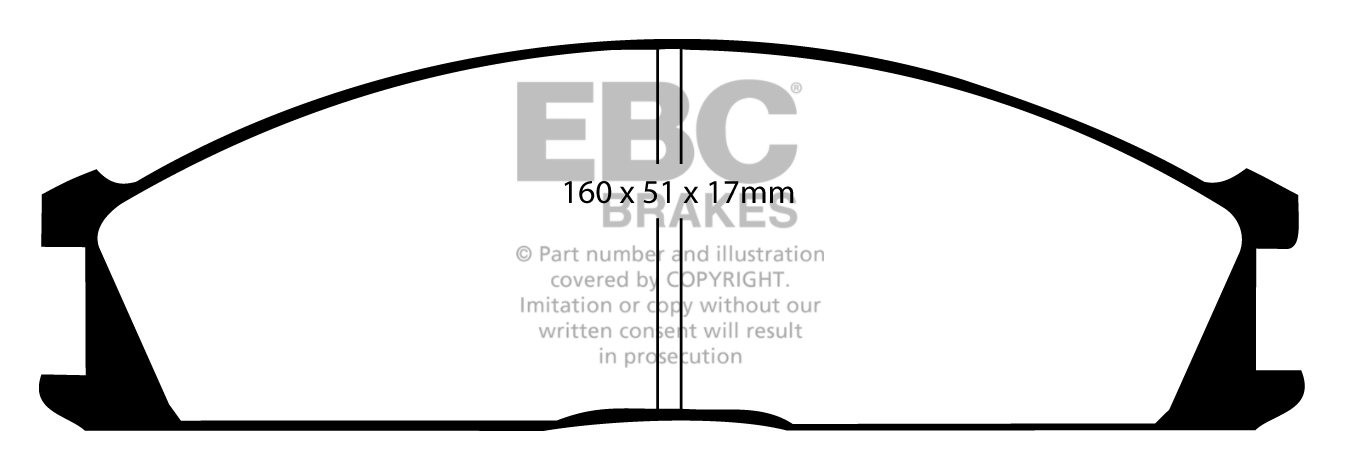 EBC Brakes NISSAN BEDRIJFSWAGEN Pick Up 2.0 (D22) 97-2002 Remblo