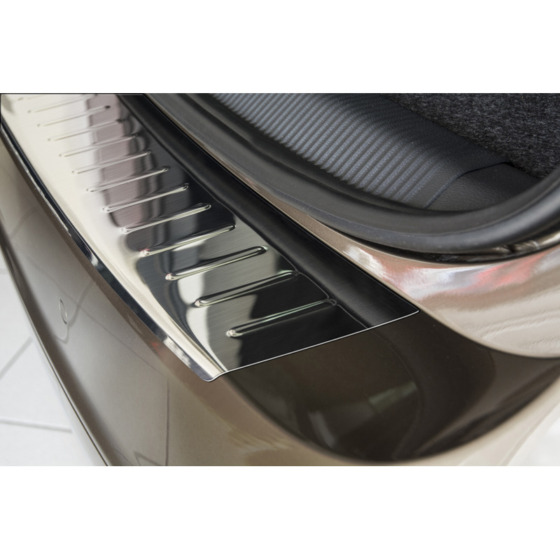 Stainless Steel Rear bumper protector  Skoda Yeti City 2013-2017 'Ribs'