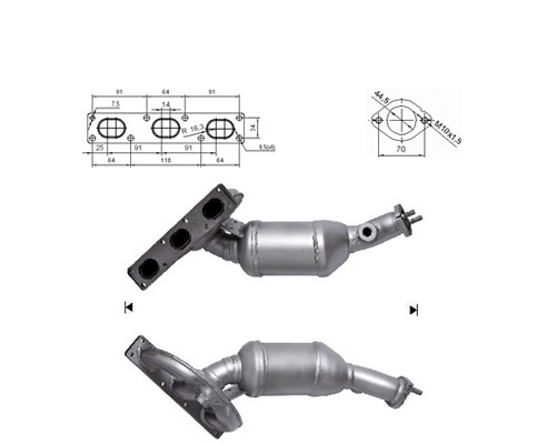 BMW 320i 2.0i 24V 1991 cc 110 Kw / 150 cv M52 E46 Magnaflow CAT
