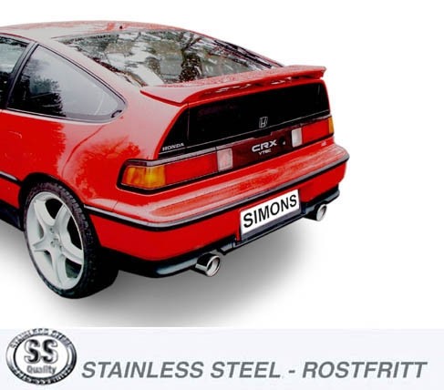 Simons Dual Power Einddemper Honda Civic IV