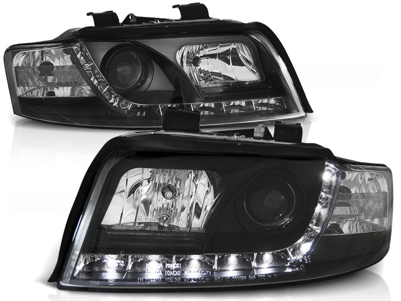 Headlights Audi A4 8E 01-04 Devil Eyes Dlite Black