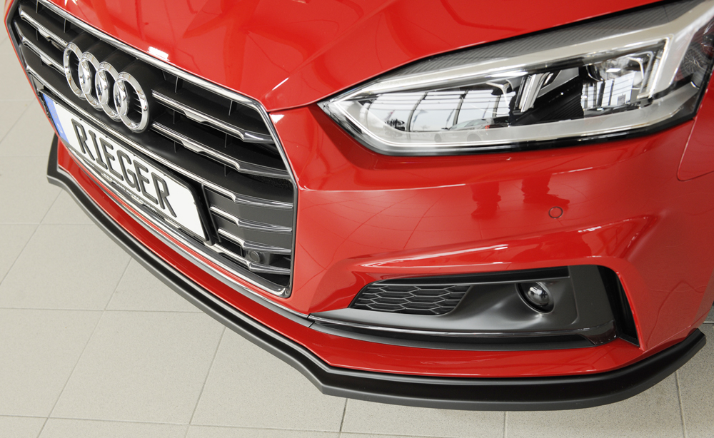 Voorspoiler Audi A5 B9 F5 S-Line Rieger