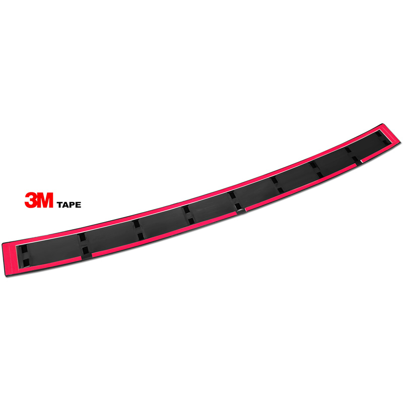 Zwart RVS Achterbumperprotector  Skoda Octavia III Combi Facelift 2017-2020 'STRONG EDITION'