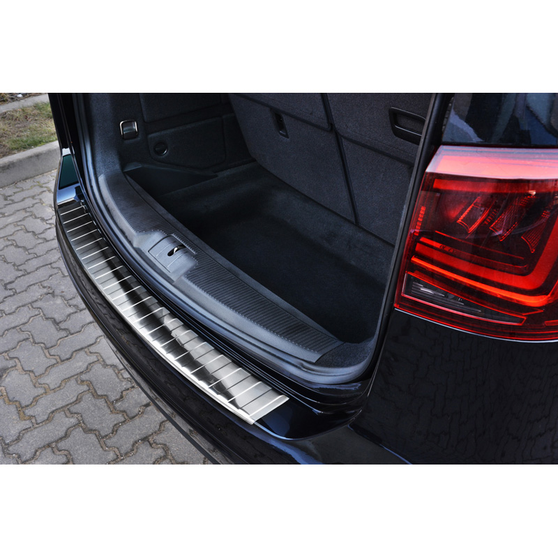 Stainless Steel Rear bumper protector  Seat Alhambra II / Volkswagen Sharan II 2010- 'Ribs'