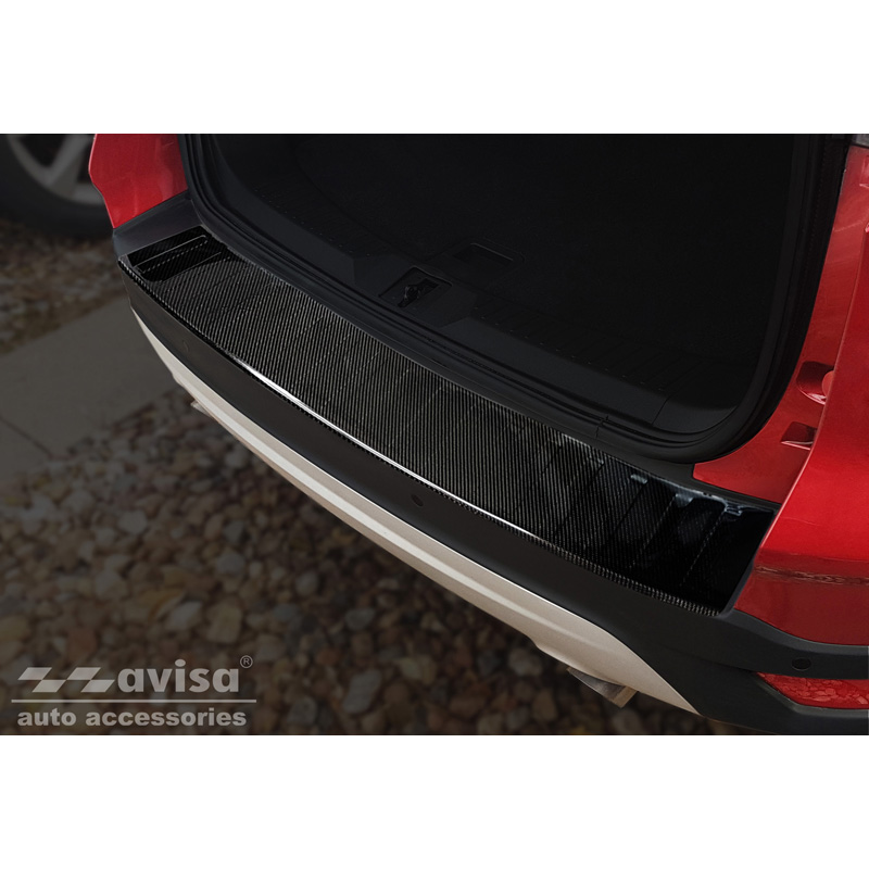Echt 3D Carbon Achterbumperprotector  Ford Kuga II 2013-2019 'Ribs'