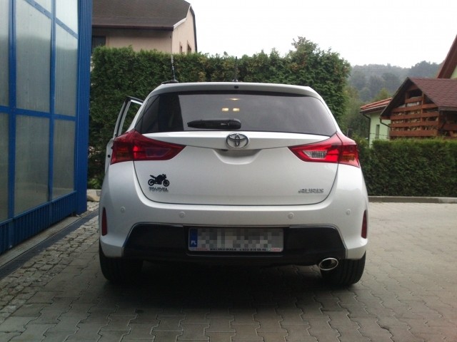 Muffler Toyota Auris II 2013- RVS eindstuk 120x80mm Ovaal