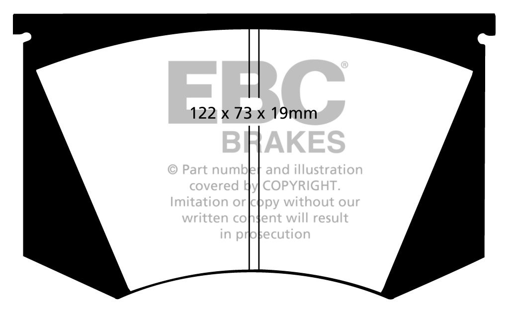EBC Brakes MASERATI Indy 4.7 70-73 Remblokken voorzijde