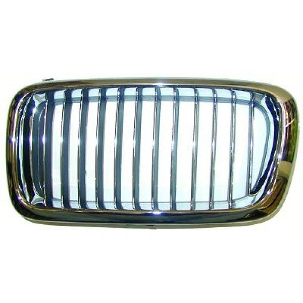 Grill links BMW E38 94-98 Chroom-ZWART