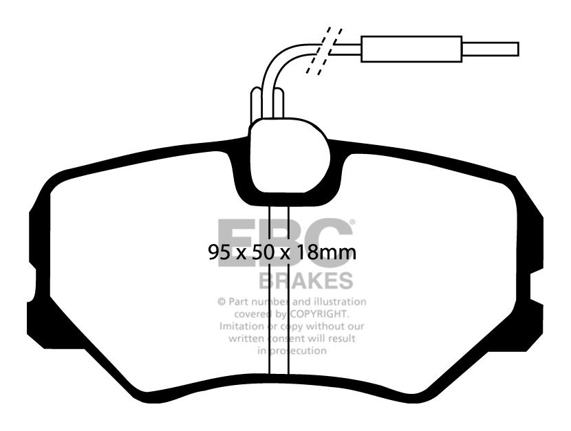 EBC Brakes PEUGEOT 405 1.9 Station 94-96 Remblokken voorzijde