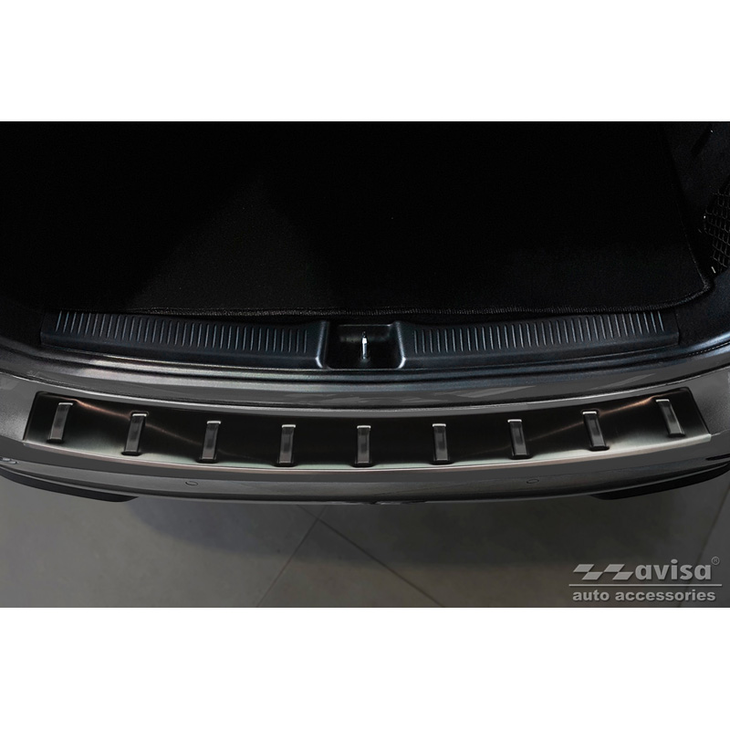 Black Stainless Steel Rear bumper protector  Mercedes B-Class (W247) 2019- (incl. AMG) 'STRONG EDITION'