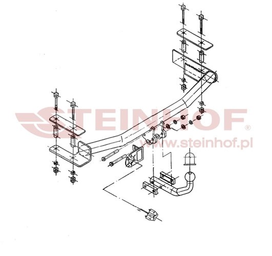 Trekhaak Ford Escort Bolero 3/5D 1995-....