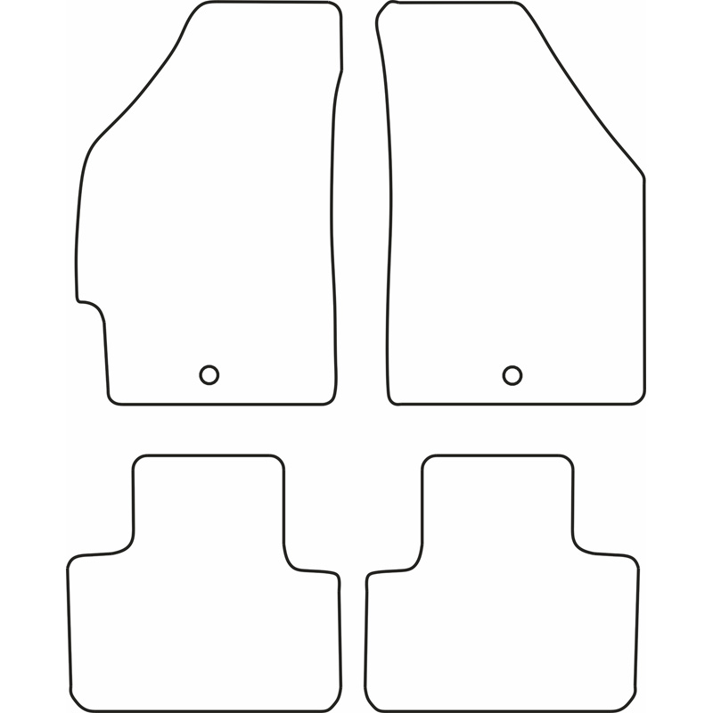 Automatten Velours  Fiat Punto 1999-2003