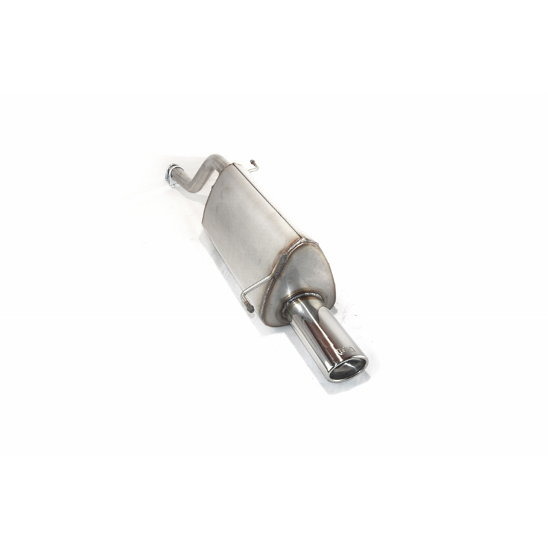 Stainless steel sport exhaust  Opel Corsa D HB 1.0i 44kW/1.2i 59kW/1.4i 66kW 2006- 95x65mm (excl. OPC/OPC-Line)