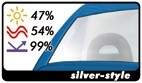 Raamband Tintvisor CFC Silver-style 0.19x150cm