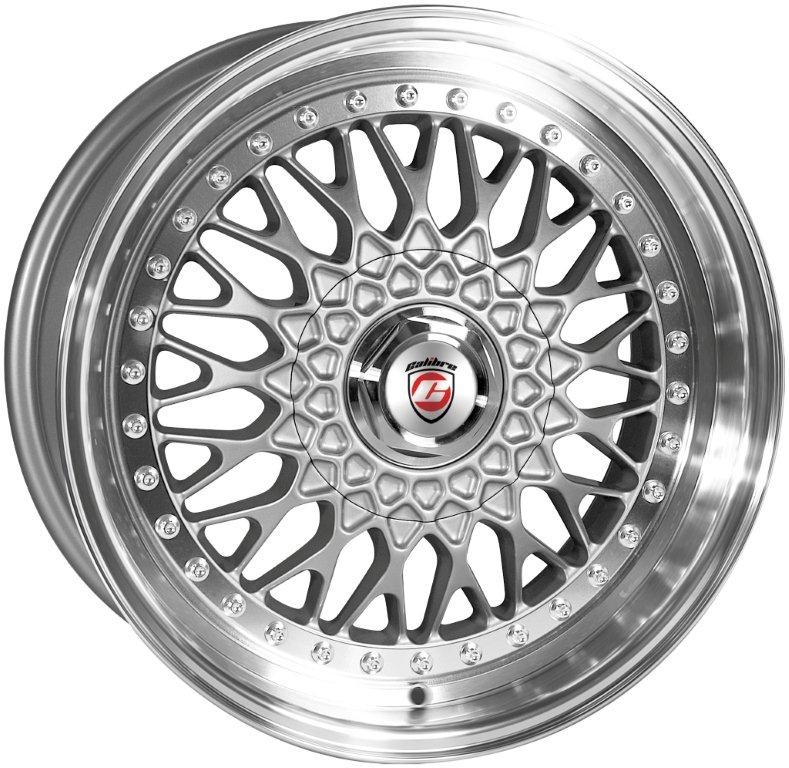 Velgen Calibre Vintage 8x17 Blank PCD Silver/Polished lip
