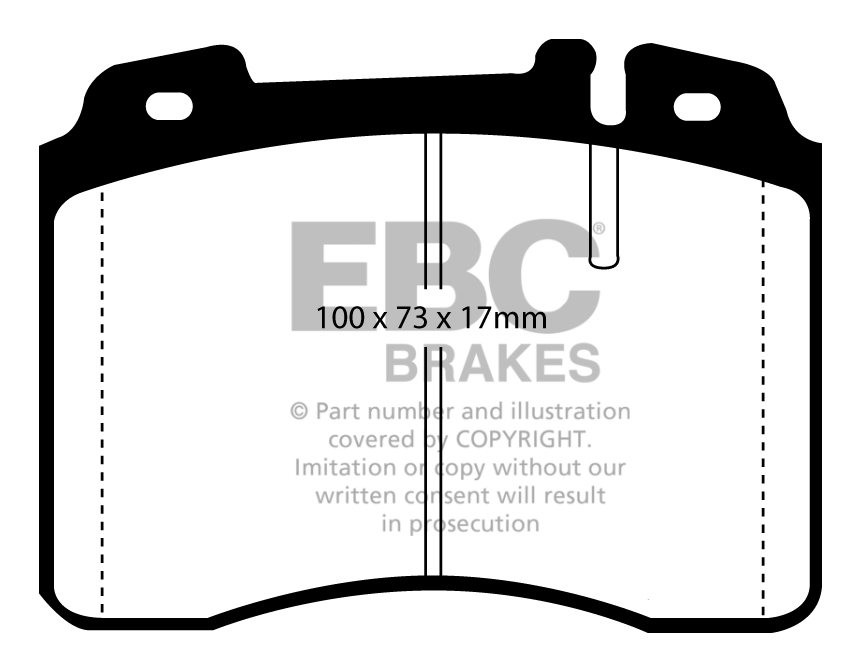 EBC Brakes MERCEDES E-Class (W210) E430 97-2001 Remblokken voorz