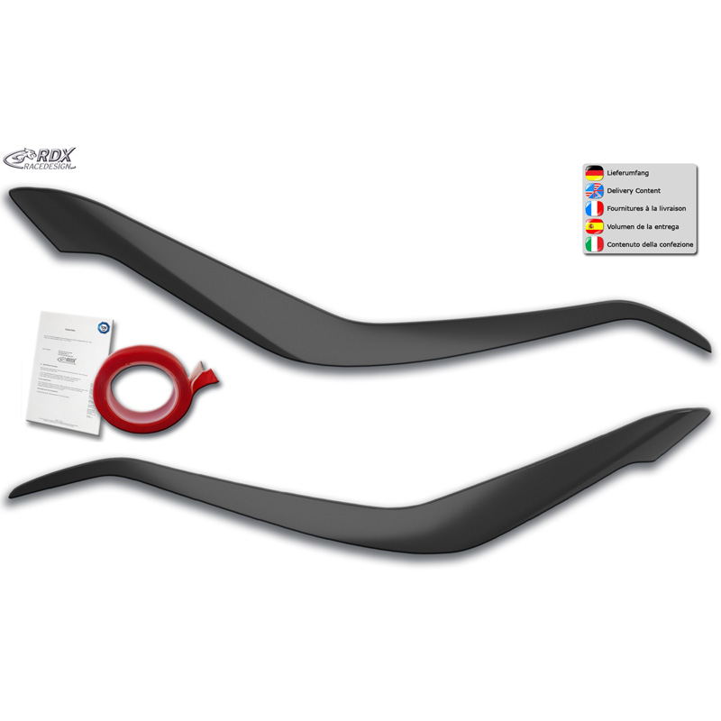 Koplampspoilers  Kia Sportage 2015-2022 (ABS)