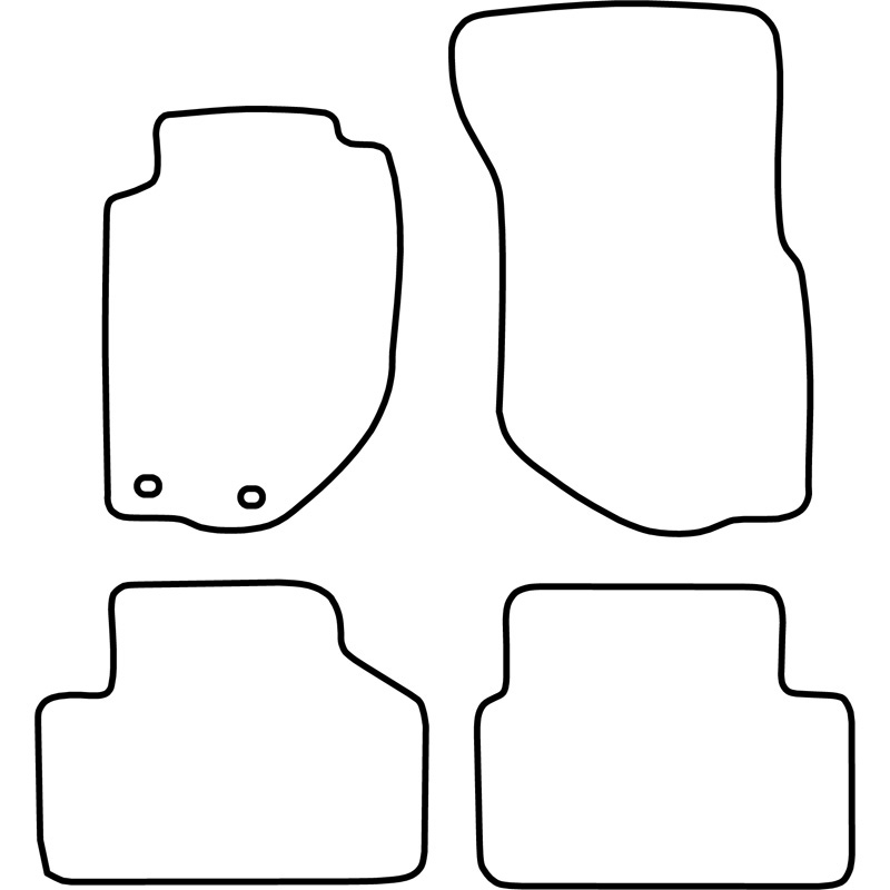 Set velour car mats  Volvo 740/960 1984-1997