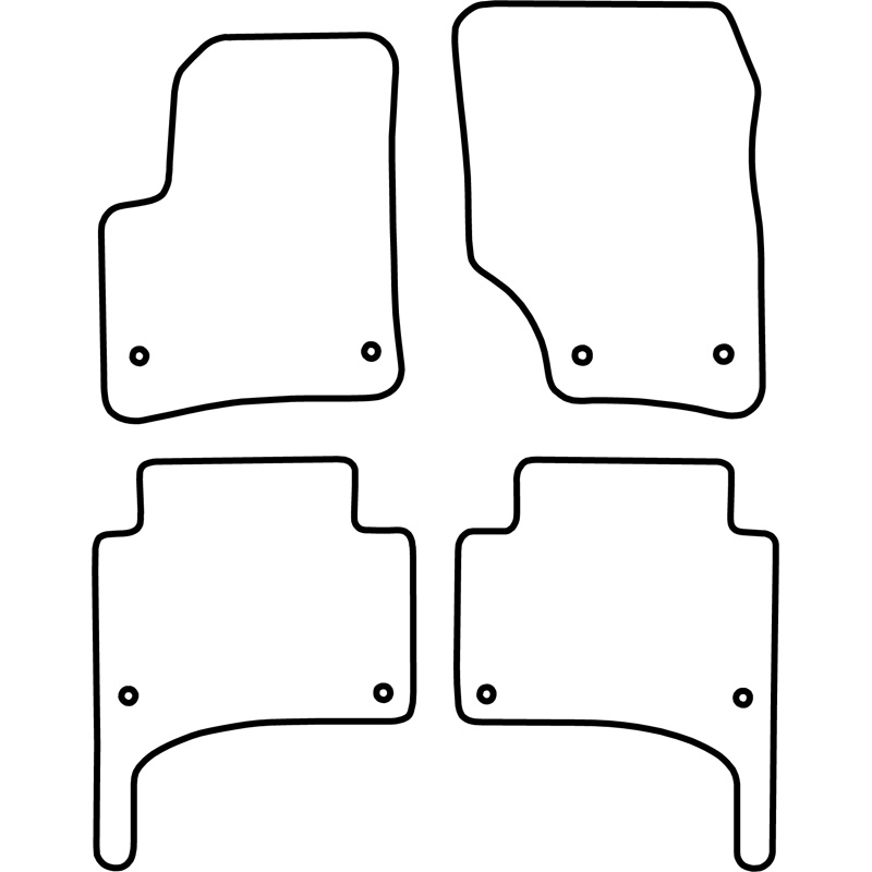 Automatten  Volkswagen Touareg 2002-2009