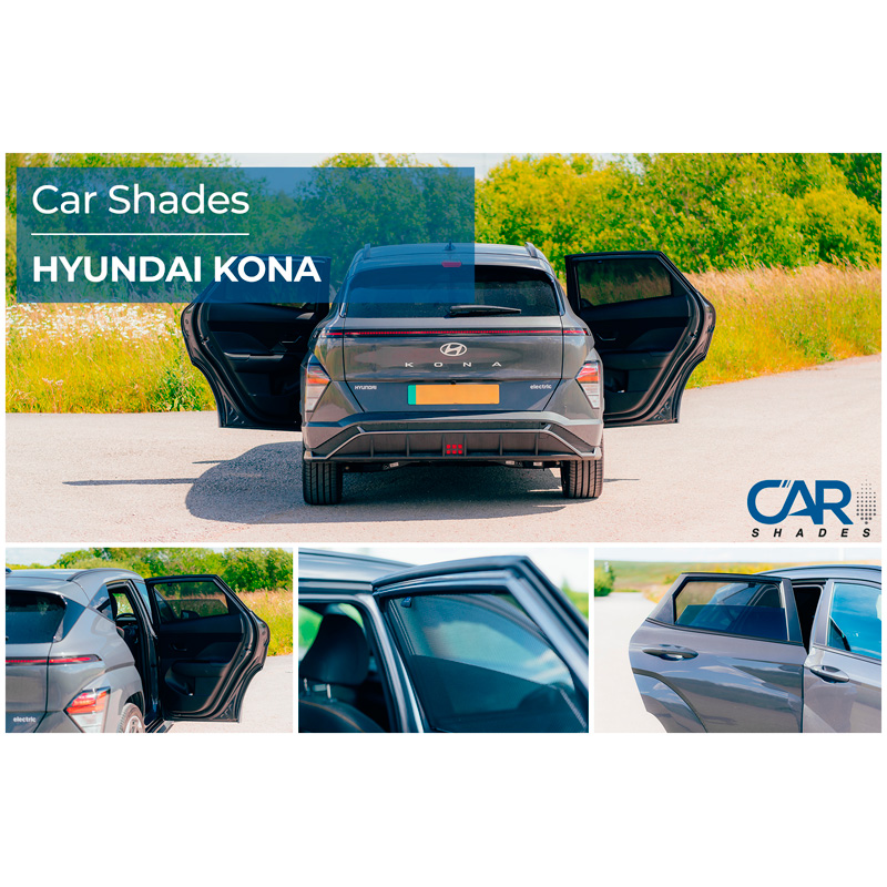Set Car Shades (rear side doors)  Hyundai Kona II 5 doors 2024- (2-pieces)