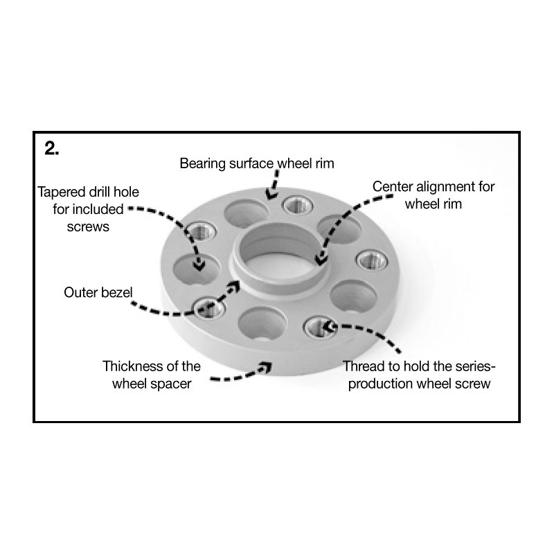 H&R DRA-System Wheelspacers 75mm 5x130 - Hub 71,6mm - Bolt size M14x1,5 -  Porsche