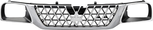 Radiator Grill L200 02-03 Chroom/ZWART