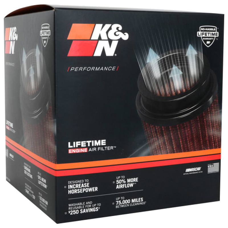 K&N Universal Conical Air Filter 127mm flange, 203mm base, 168mm top, 219mm height (RU-5294)