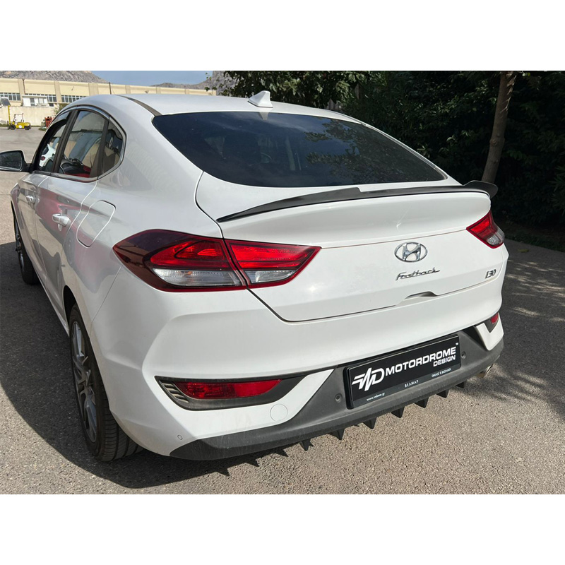 Trunk spoiler lip  Hyundai i30 III Fastback incl. N-Line 2017- (ABS Gloss black)