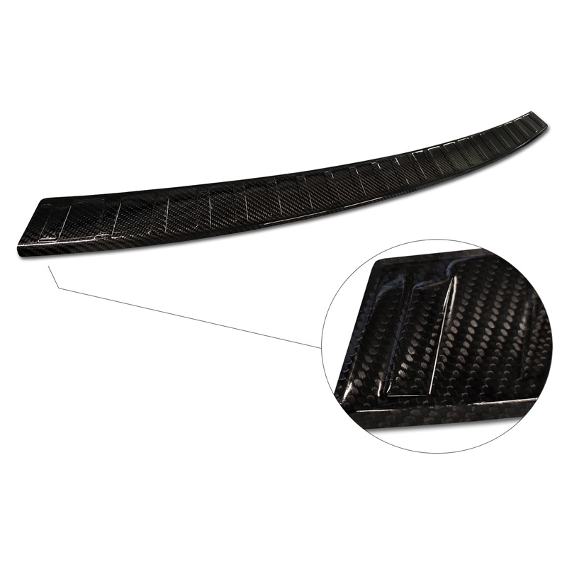 Real 3D Carbon Rear bumper protector  BMW iX3 (G08) 2020- 'Ribs'
