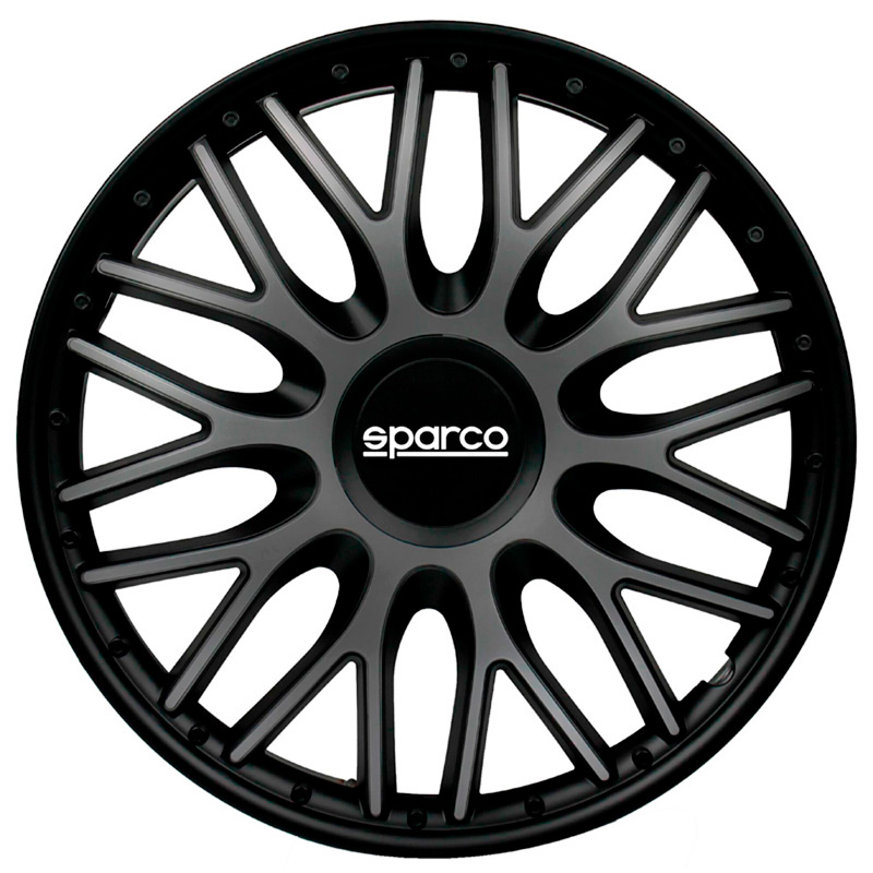 Sparco Wheel Covers Roma - 13-inch - Grey/Black - Set of 4 pieces