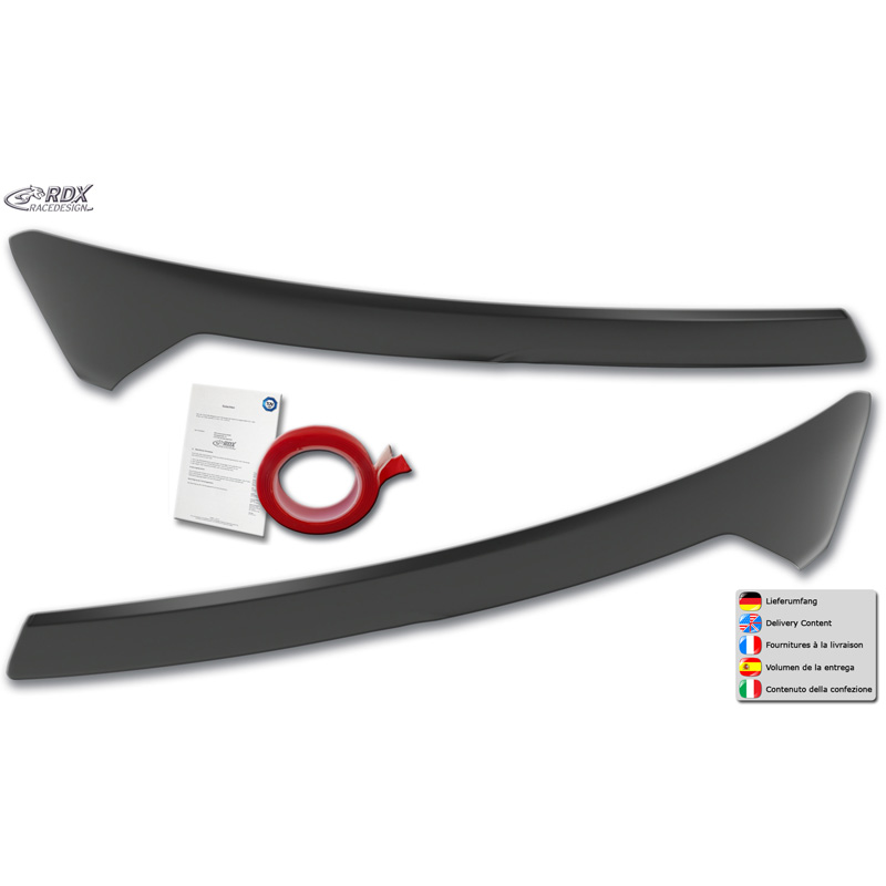 RDX Scheinwerferblenden passend für Ford Transit Courier & Tourneo Courier 2023- (ohne LED-Blinker & DRL) (ABS)