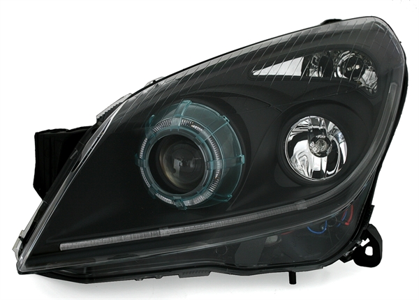 Headlights Opel Astra H Xenon Tube Eye Black