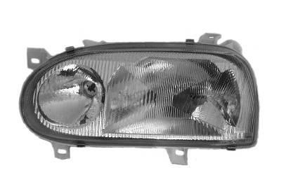 koplamp, H1+H1, elektr verstelb, rechts, 1993-VW Golf 3, 1991-19