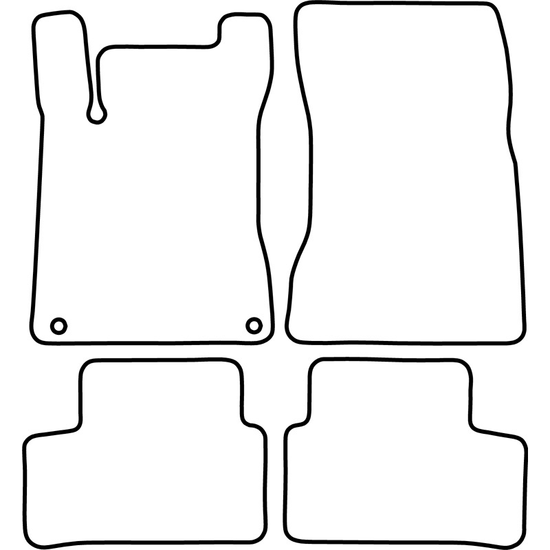 Set velour car mats  Mercedes A-Class W177 2018- & B-Class W247 2019-