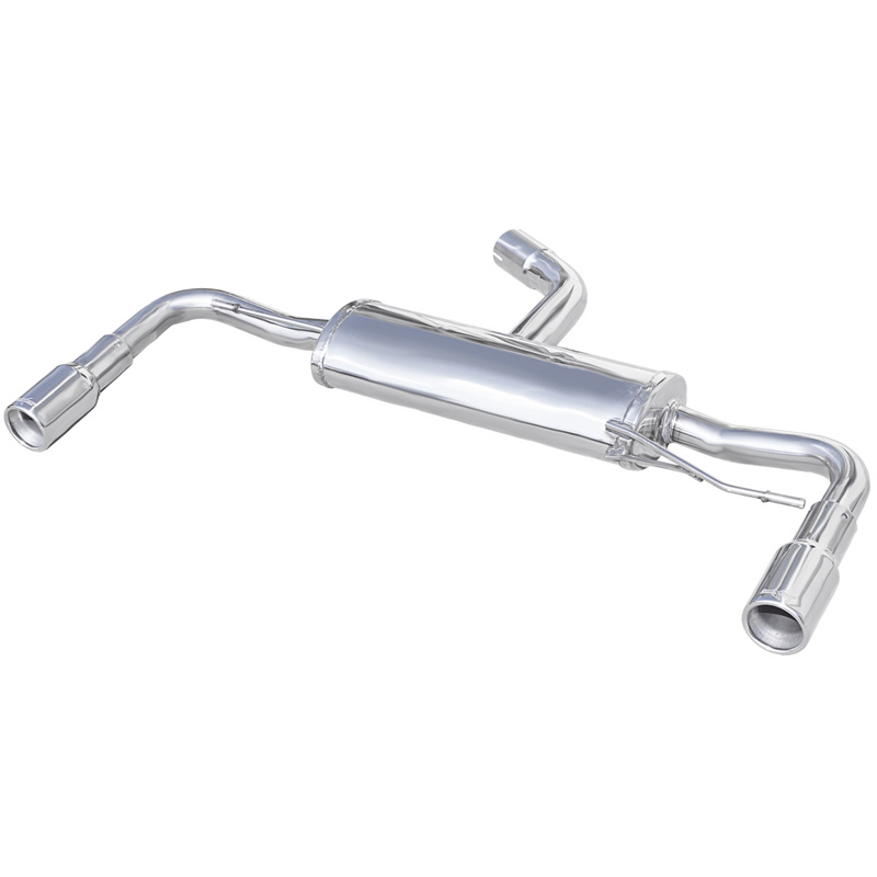 100% Inox Double Sport Exhaust  Volkswagen Beetle 2.0 TFSI 200hp 2012- Ø 65 1x80mm