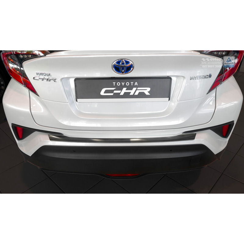 Black Stainless Steel Rear bumper protector  Toyota C-HR 2016-2019 & Facelift 2019-2023