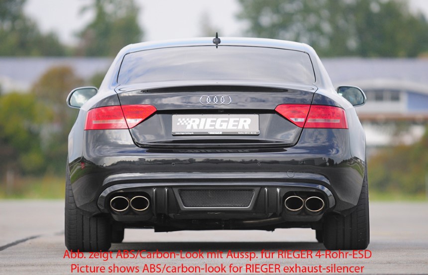 Diffuser Audi A5 s-line Rieger dubbele uitlaat links