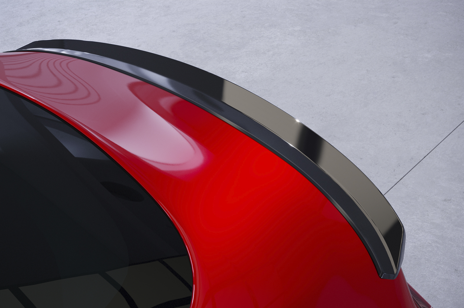 Spoiler Tesla Model 3 CSR Glans Zwart