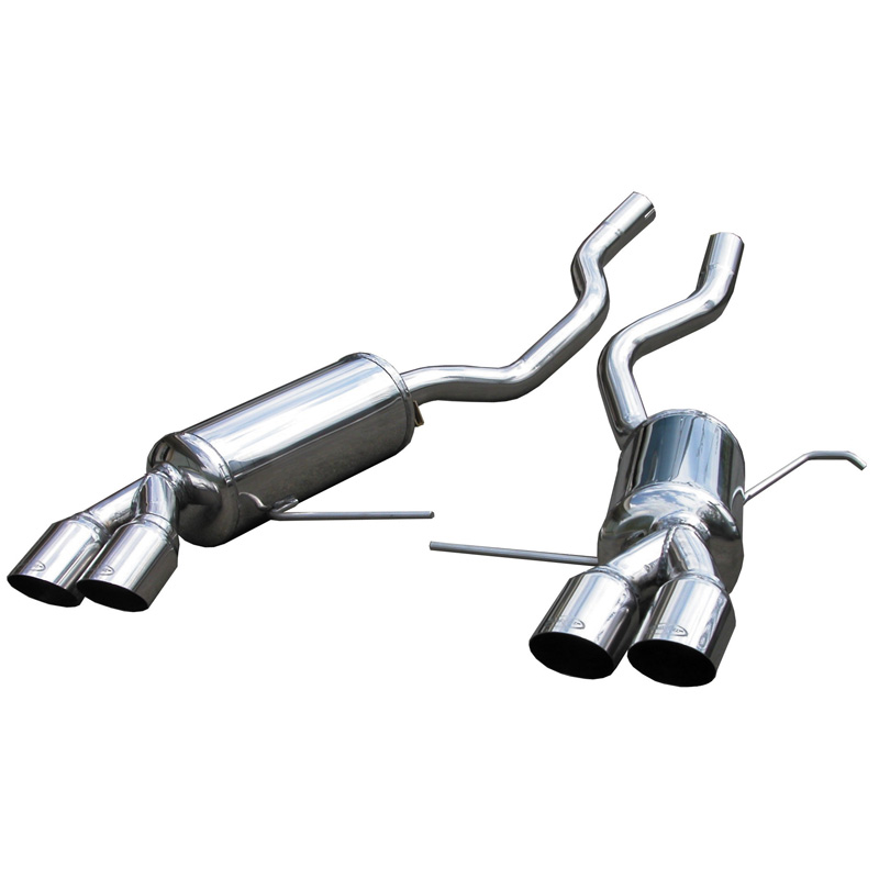 100% Inox Double Sport Exhaust  BMW X5 3.0D 2001- Left/Right 2x80mm Racing