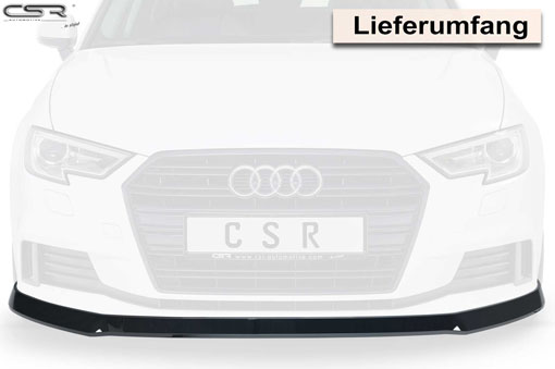 Voorspoiler Audi A3 8V CSR carbon-look