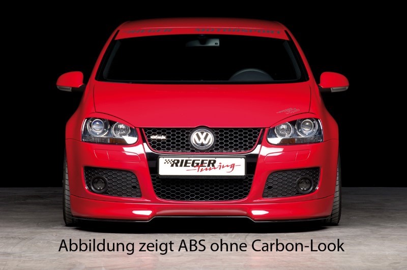 Spoilerzwaard Carbon gevormd voor Voorspoilerlip VW Golf V GT/GT
