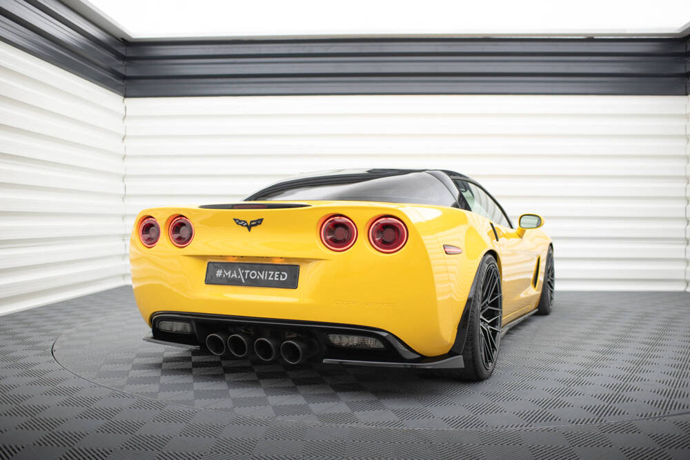 Zijdiffusers Chevrolet Corvette C6 Maxton Glans Zwart
